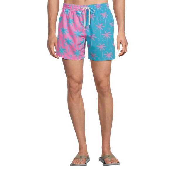 Chubbies of Prints 5.5" Classic Mesh Lined Swim Trunks Bright Blue / Pink L - Picture 5 of 8